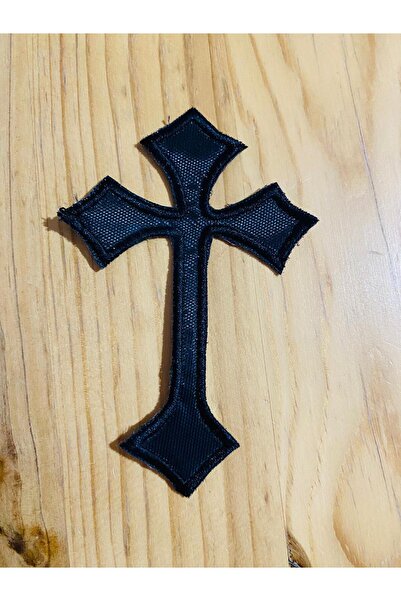 icase رقعة حجاب مطرزة على شكل صليب غامض (10 × 6 سم)