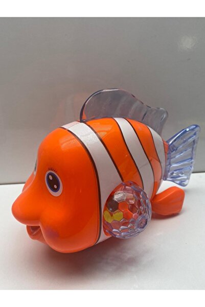 afreyz oyuncak Oyuncak Balık Pilli Sesli Işıklı Balık Yerde Hareket Eden Bebeklerin Dikkatini Çeken Işıklı Balık