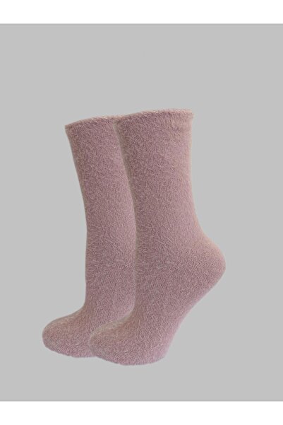 OBJE 2627 Women's Dusty Rose Beard Socks