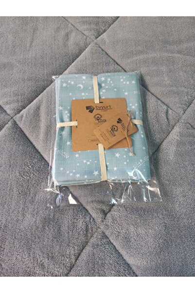 TruyTowel Truy Towel Baby Müslin Bek Örtüsü Gökyüzü Desen - Yeşil 120x120 Cm ...