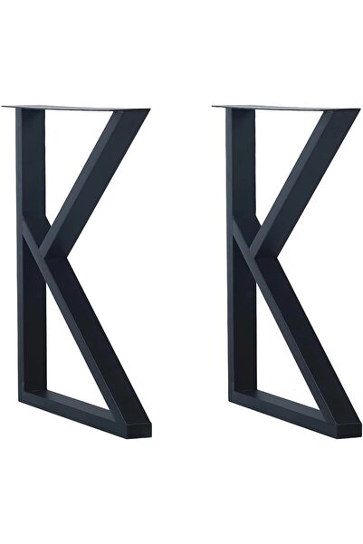Abronya Metal Ayak Çalışma Masası Kütük Masa Ayağı Metal Mobilya Ayağı
