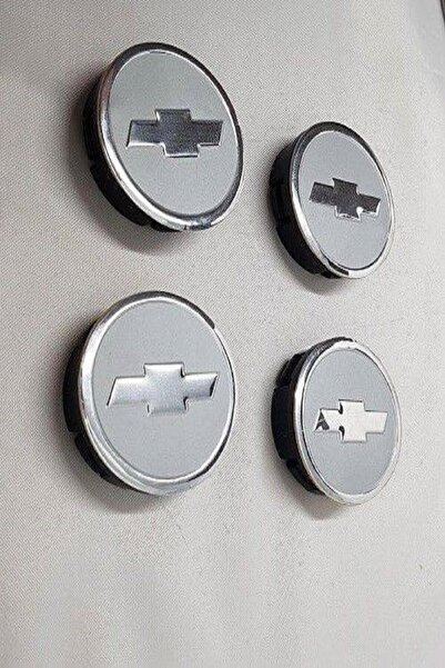 YED Jant Göbeği Chevrolet 65/62 (62mm Yuva) 4'lü Set Silver