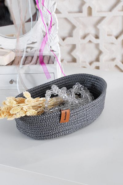 Znp Home Ovoid Organizer Basket Organizer - Multi-Purpose Handmade