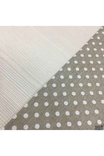 Renk Tekstil Πουά Βιζόν 100% βαμβακερό ύφασμα ποπλίνα