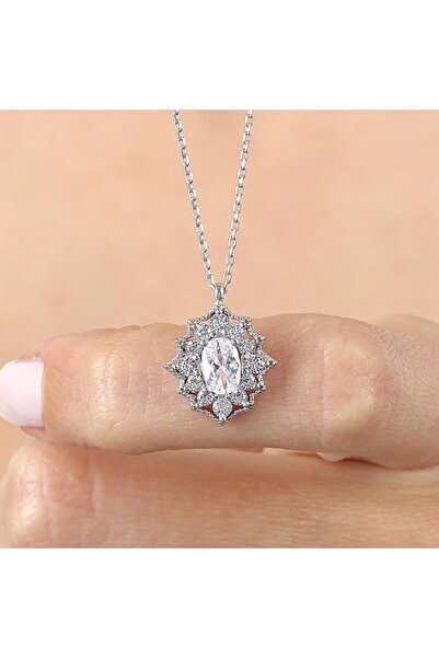 Mia Vento Işıltılı Bohem Güzellik Vintage Gümüş Kolye