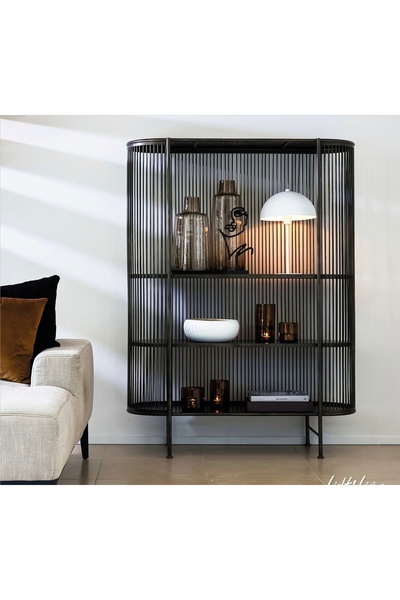 larissa design Kitaplık metal siyah