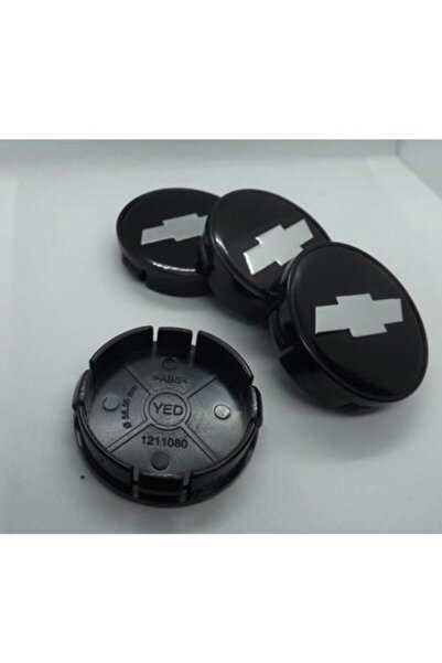 YED Jant Göbeği Chevrolet 65/60 (60mm Yuva) 4'lü Set Siyah