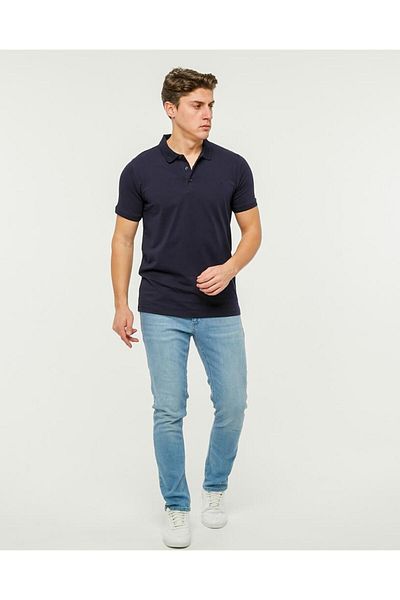 Rey Polo 103 EMBROIDERY DETAIL POLO NECK T-SHIRT