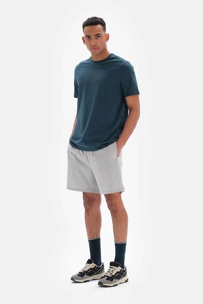 Dagi Graue Basic-Strumpfhosen-Shorts für Herren