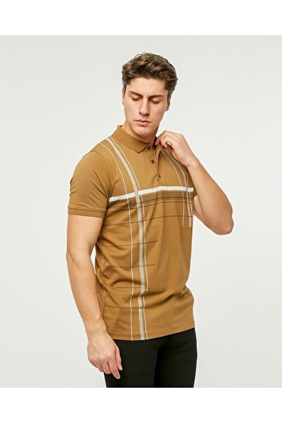 Rey Polo 81 PRINT DETAIL POLO NECK T-SHIRT