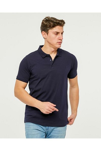 Rey Polo 103 EMBROIDERY DETAIL POLO NECK T-SHIRT