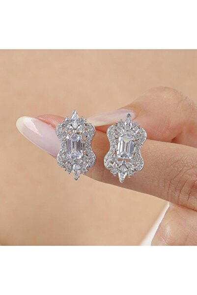 Mia Vento Işıltı Klasiği Vintage Gümüş Küpe