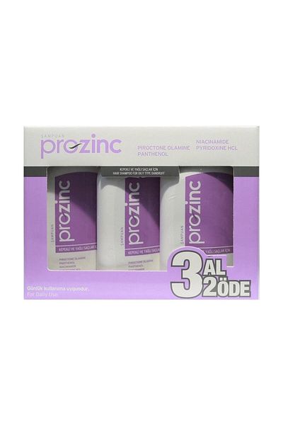 Prozinc 3 قطع شامبو للقشرة - 300 مل