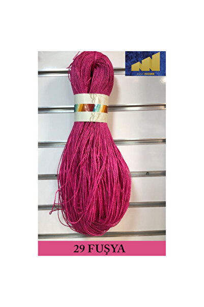 Jast Textile Kağıt Ip 500gr , El Örgü Ipi , Yümüşak , Yeni ,( Renk No:29 Fuşya)