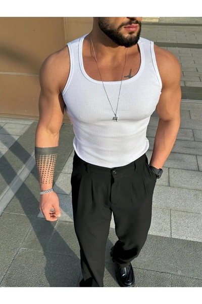 Livik قميص داخلي رجالي بياقة رسن رياضي من الليكرا