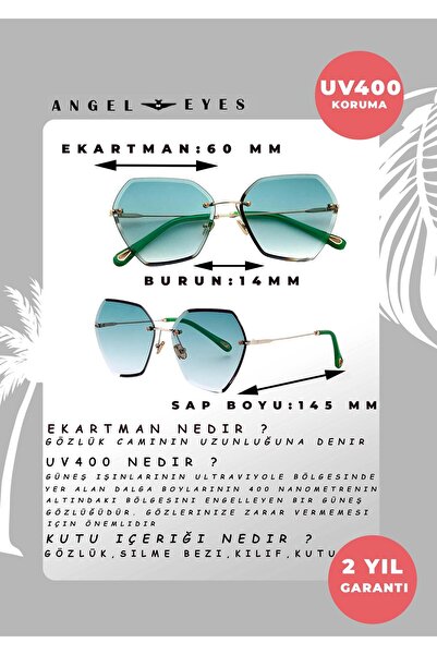 Angel Eyes Green Women's Sunglasses Ae1844c4b4161