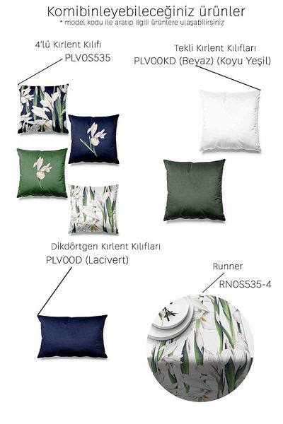 Pilloveland Set de 4 huse de pernă din piele intoarsa cu model iris imprimat pe doua fete