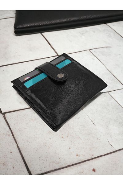 UCCELLO GLOSSY WOMEN'S WALLET WITH WRINKLE Patent Leather CARD HOLDER
