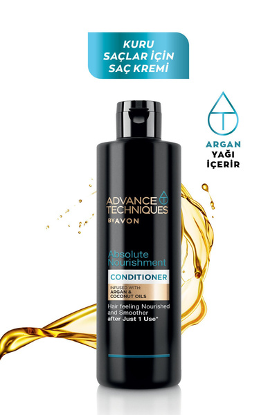 AVON Advance Techniques Argan Yağı İçeren Besleyici Saç Kremi 250 Ml. İkili Set