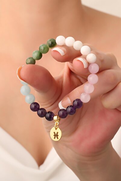 Dünya Doğal Taş سوار من الحجر الطبيعي على شكل برج الحوت