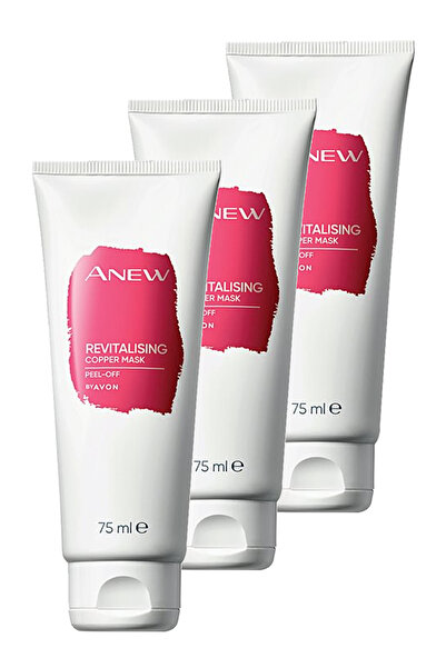AVON Anew Revitalising Canlandırıcı Soyulabilir Bakır Maske 75 Ml. Üçlü Set