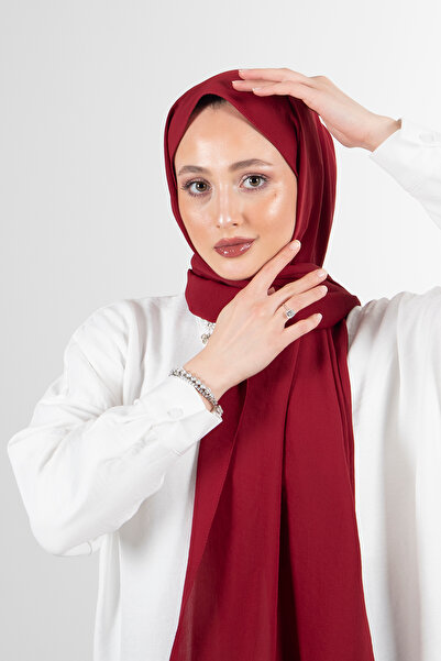 HAREM SCARF Burgundy Elsa Shawl