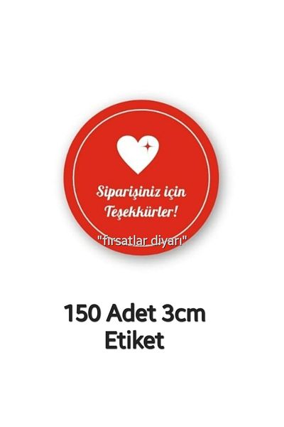 fırsatlar diyarı Αυτοκόλλητο ετικέτας συσκευασίας αποστολής Ευχαριστούμε - 150 τεμάχια