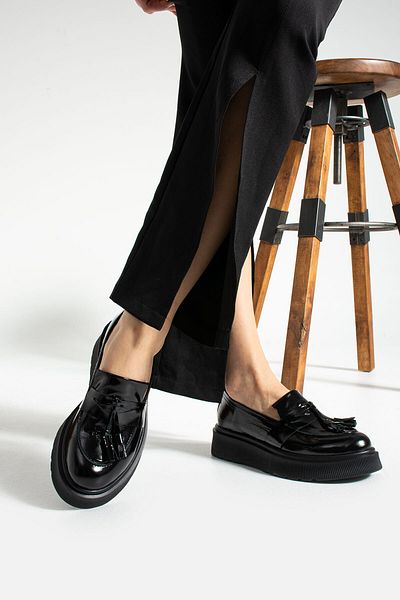 MODELLE SHOES Miche Patent Leather Genuine Leather Women's Loafers