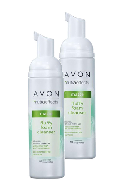AVON Nutra Effects Matte Fluffy Köpük Temizleyici 150 Ml. İkili Set
