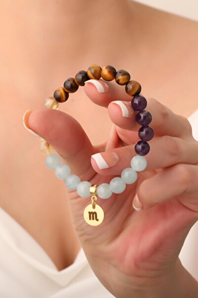 Dünya Doğal Taş سوار من الحجر الطبيعي على شكل برج العقرب