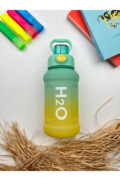 Tohana H20 Colorful Polycarbonate Sports Sports Water Bottle with Straw Children's Junior Water Bottle Water Bottle Water Bottle 1000ml