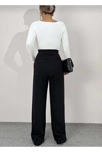 Genel Markalar KADIN KEMER ÇIRTÇIRTLI PALAZOO PANTALON