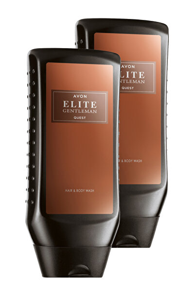 AVON Elite Gentleman Quest Parfüm Kokulu Saç ve Vücut Şampuanı 250 Ml. İkili Set