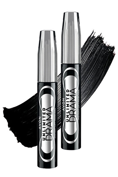 AVON Unlimited Drama Instant Lift Maskara Blackest Black 10 Ml. İkili Set