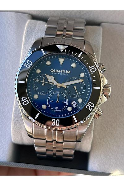 Quantum 10 Atm Water Resistant Steel Cord Functions Active Men's Wrist Watch+Bracelet AWGE930.300