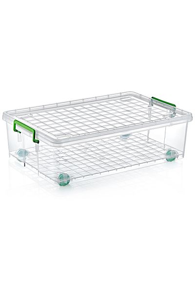 Şenyayla Plastik Multi-Purpose Maxi Storage Box with Wheels 30 Lt