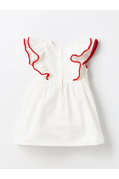 LC Waikiki LCW baby Crew Neck Embroidered Baby Girl Dress dress