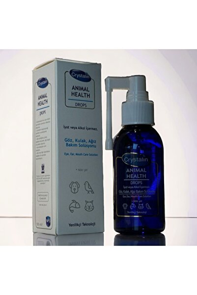 Crystalin Köpek ve Kediler için Göz, Kulak, Ağız Bakım Solüsyonu 100ml