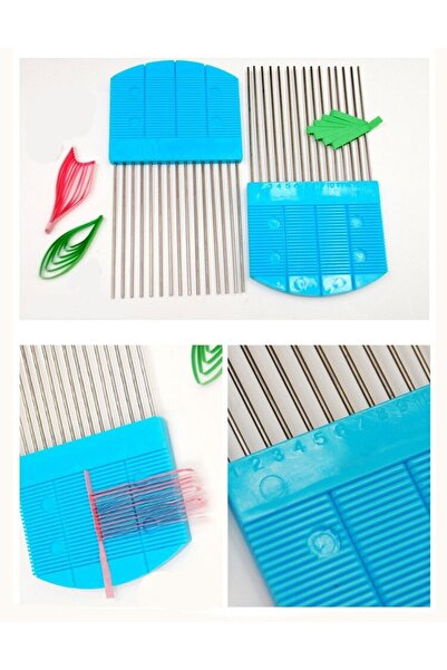 quilling مشط ذو طرف معدني ومقبض بلاستيكي عملي ومحترف