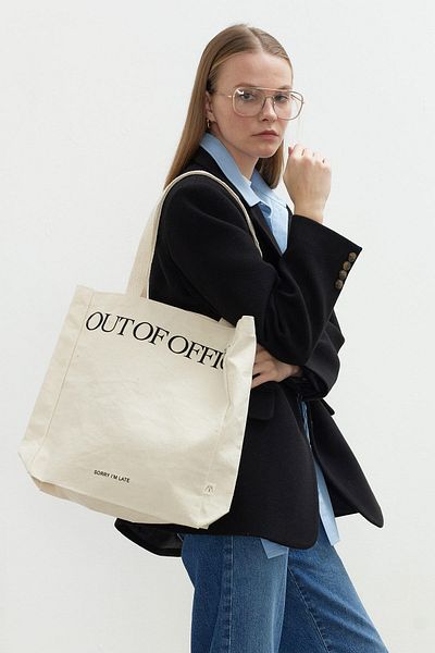 Manuka BEDRUCKTE GÄSTE STOFFTASCHE BÜRO
