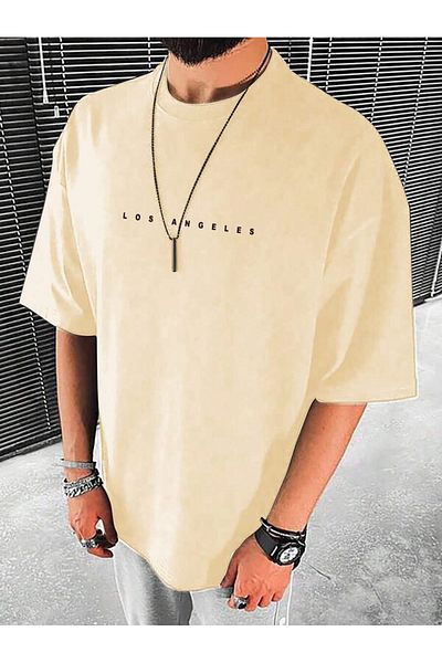 MOONBULL Ανδρικό μπλουζάκι Los Angeles Chest στάμπα Oversize