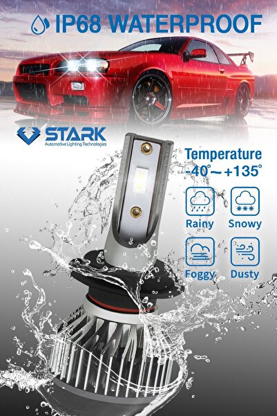 STARK Yeni Smart Vision Mini H7 Led Xenon Far Ampulü Kısa Tip Mini Slim Csp Şimşek Etkili