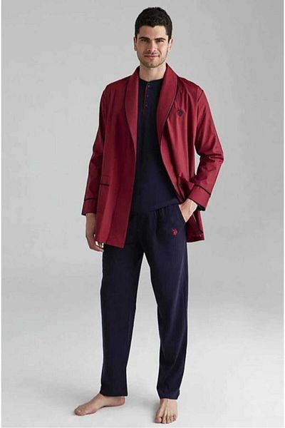 U.S. Polo Assn. Πόλο Ασν. Σετ ανδρικής ρόμπας 5 τεμαχίων