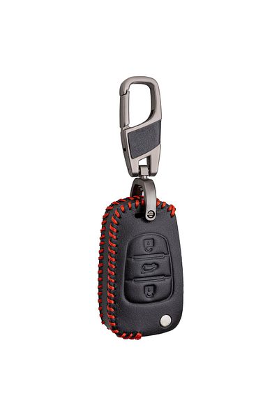 Alisveristime (Hyundai Elantra i20, i30 ix20 ix25 ix35 Compatible) Leather Key Case