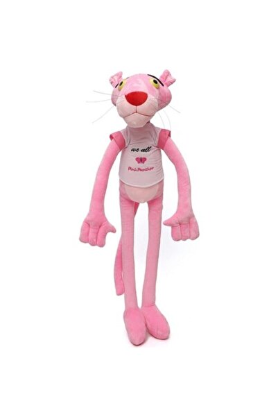 TOPROCKSTORE Pembe Panter Peluş 65cm Tişörtlü Pelüş Figür Oyuncak Hediyelik