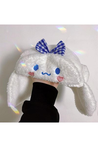 Halis Ticaret Plush Hat Anime White Cinnamonroll