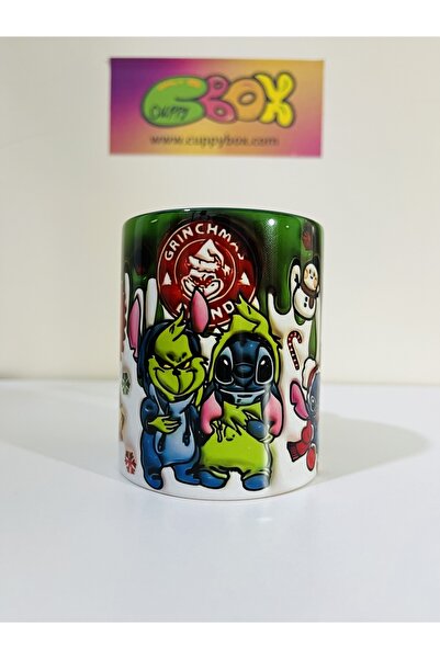 Cuppy Box كوب مطبوع ثلاثي الأبعاد من Stitch And Grinch
