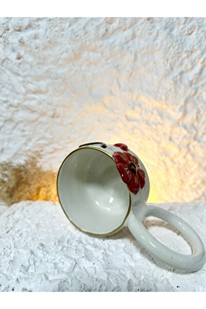 WindArtCeramic el yapımı seramik tasarım yaldız çiçekli kız