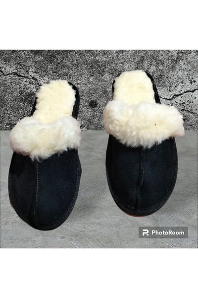 İpek Unisex αντιολισθητική σόλα με εσωτερική γούνα για το σπίτι