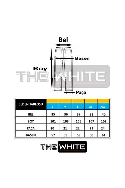 THE WHITE Μαύρη φαρδιά φαρδιά κομμένη φόρμα Unisex